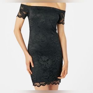 NWOT Black Lace Mini Dress